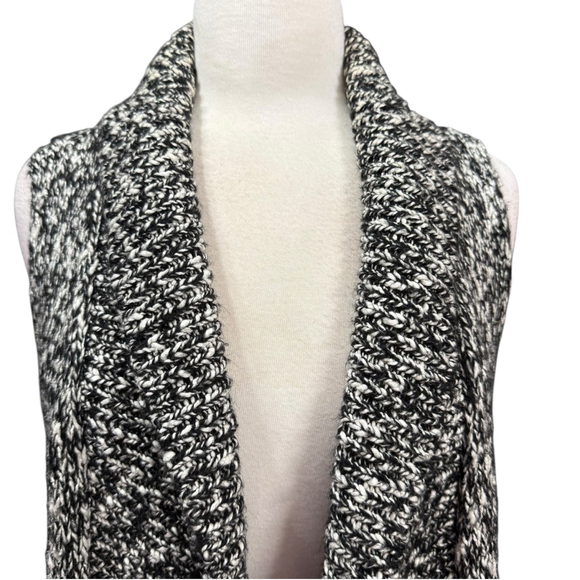 Chico's Sweater Vest Size M Black White - Picture 2 of 9